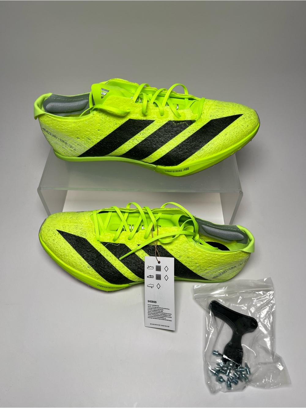 Adidas Adizero Prime SP 3 Strung Lucid Lemon Black IH5800 Mens Size 9 / Women 10
